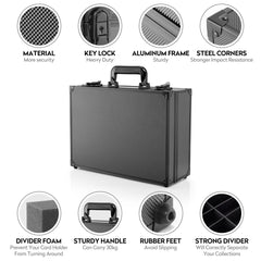 MewVeer Case materials: aluminum alloy frame, ABS veneer, and EVA lining.