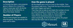 MexART pirinola close-up showing spinning action for quick social play