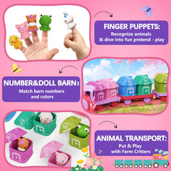 Meytccve multi-skill development toy enhances matching and color sorting.