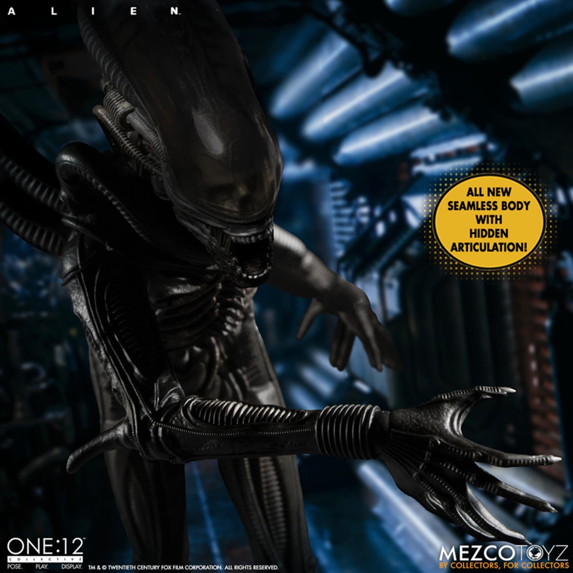 Mezco Alien One:12 figure display-base ready for dioramas