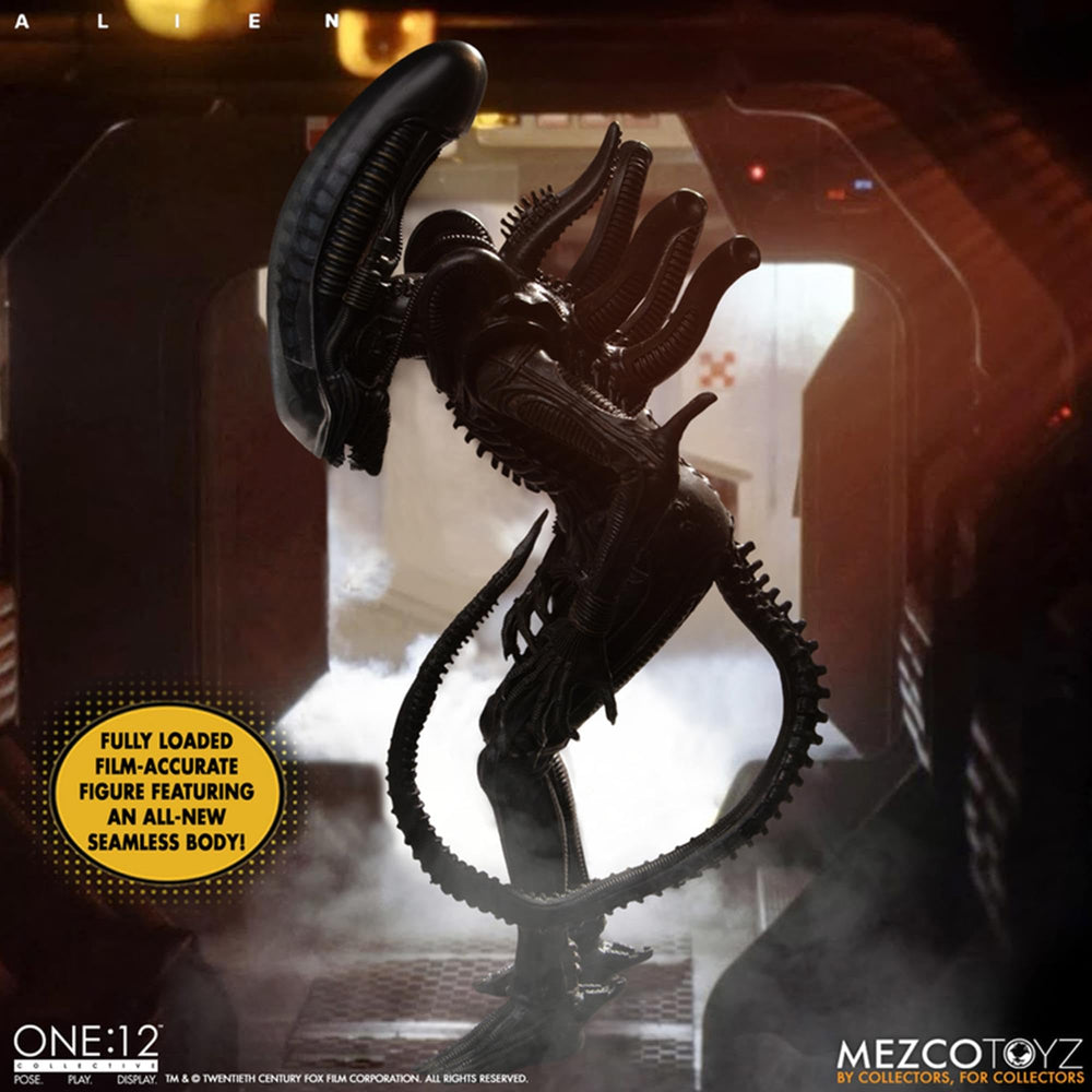Mezco Alien One:12 collectible for shelf display with vivid colour