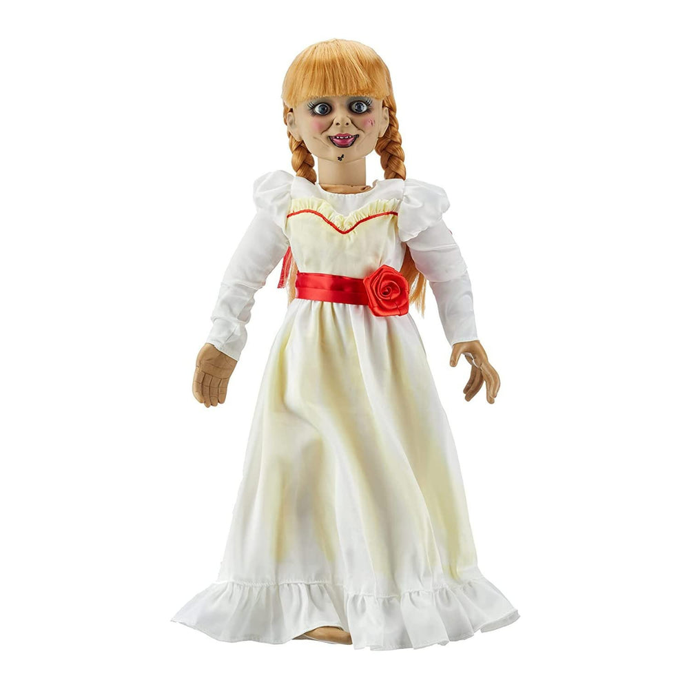 Mezco Annabelle hair styled in two long braids for horror aesthetics.