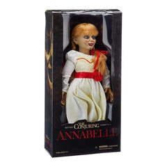 Mezco Annabelle prop doll with rotocast head and hands for display collectors.