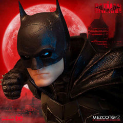 Mezco Cosmic Group Figures Batman Vengeance cape with pose wire for dynamic poses.