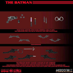 Mezco Cosmic Group Figures Batman Vengeance grappling launcher enhances action setups.