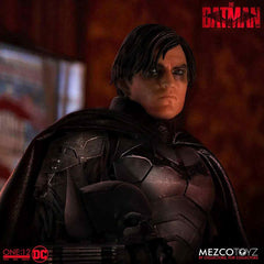 Mezco Cosmic Group Figures Batman Vengeance head portraits show Bruce Wayne likeness.