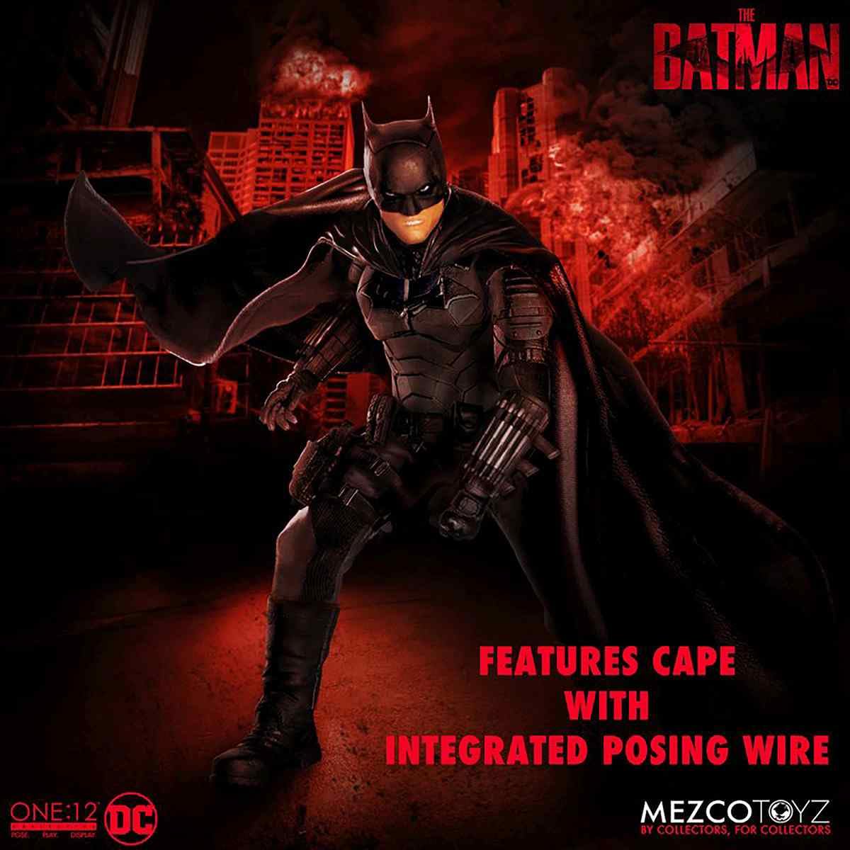 Mezco Cosmic Group Figures Batman Vengeance utility belt and thigh pouch for accessories.