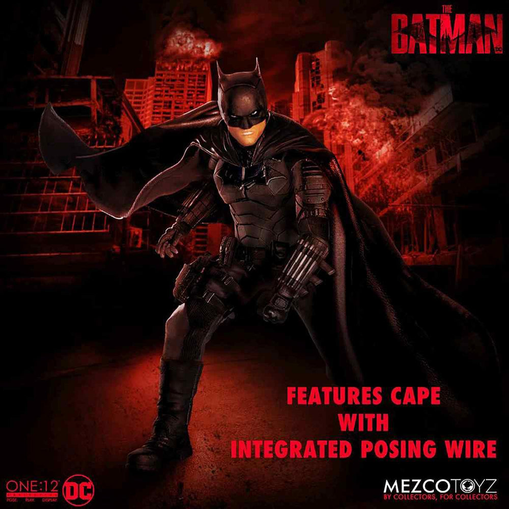 Mezco Cosmic Group Figures Batman Vengeance utility belt and thigh pouch for accessories.
