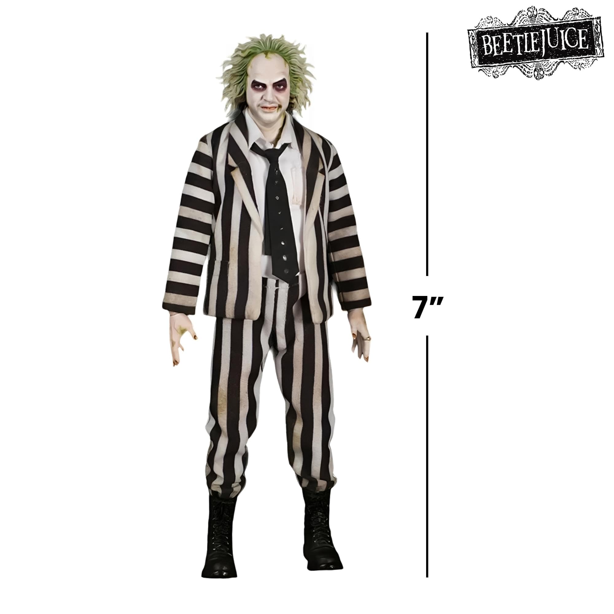 Mezco Toyz One:12 Beetlejuice packaging artwork adds collectible box detail
