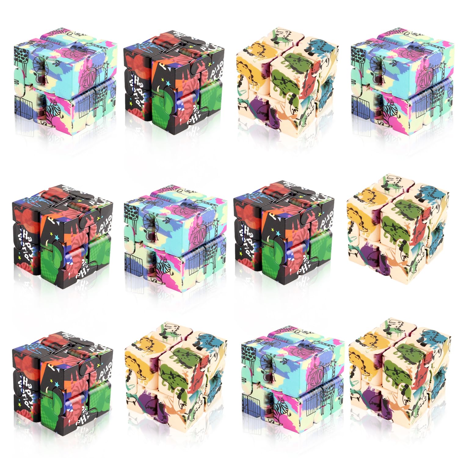 MEZHOBBY infinity cube flips for stress relief and focus on the go.