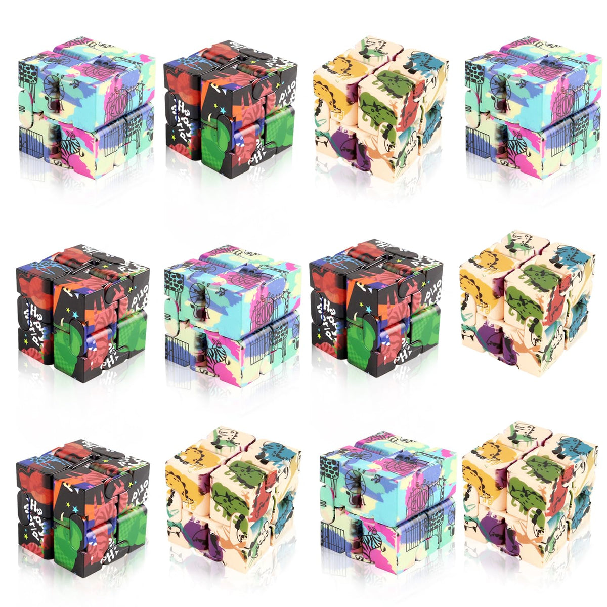 MEZHOBBY infinity cube flips for stress relief and focus on the go.