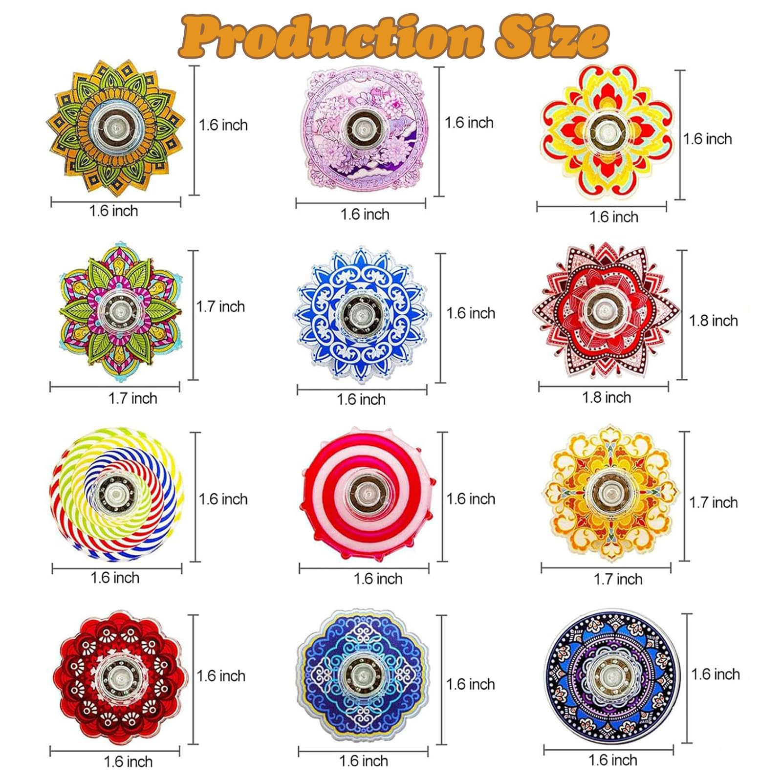 MEZHOBBY mini fidget spinner with bohemian design offers tactile focus during study.