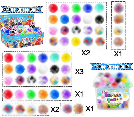 MEZHOBBY squishy balls palm-size for easy handheld sensory play at home or work