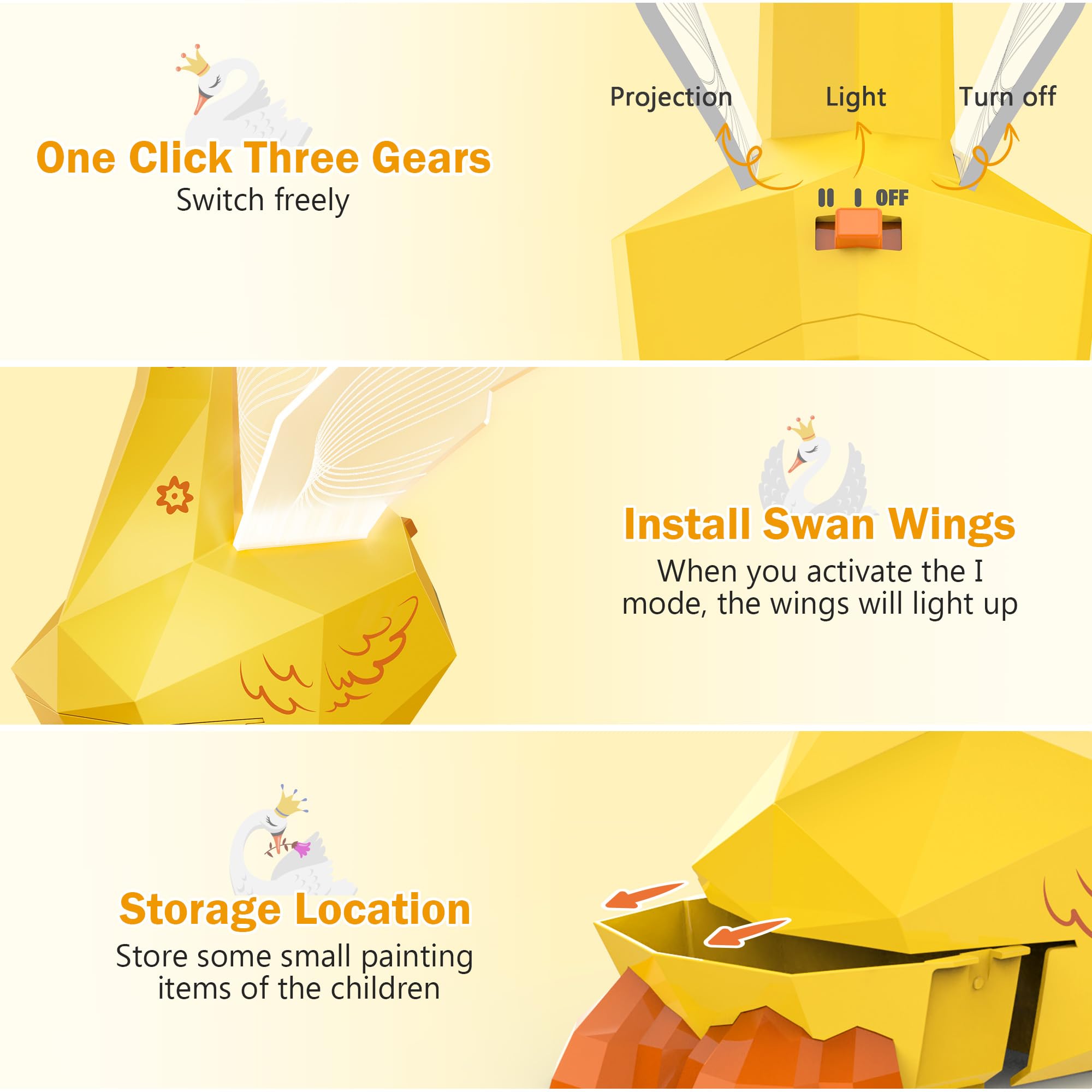 MFEESYOB 360-degree swan head focus for clear images