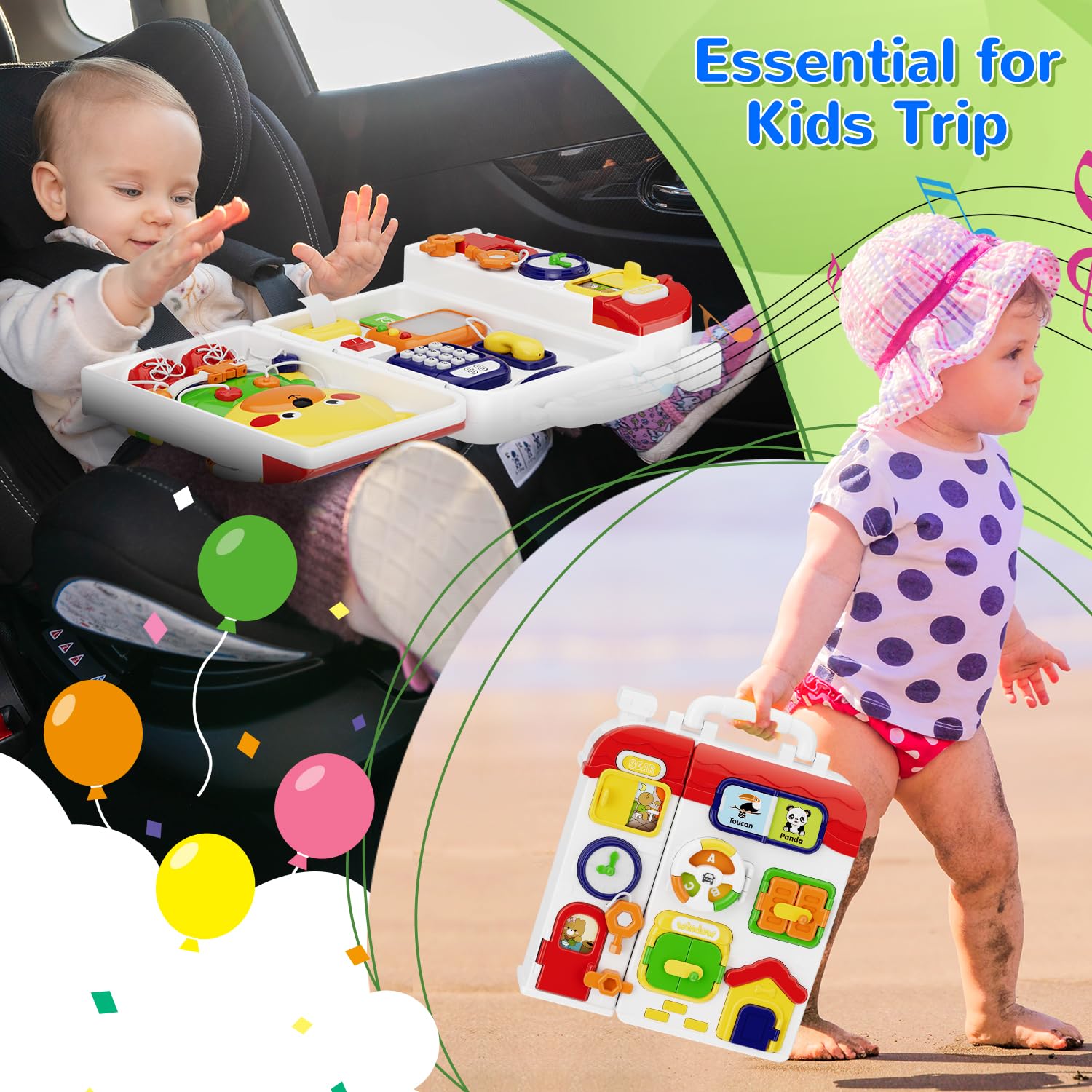 MFEESYOB safe ABS material with smooth edges for toddler safety.