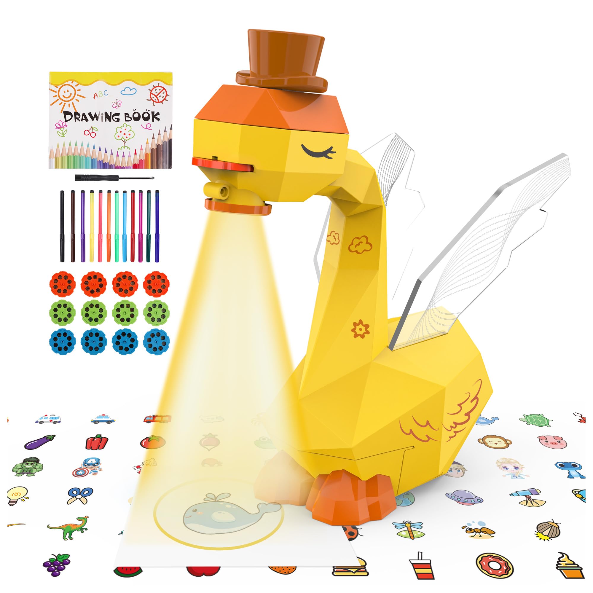 MFEESYOB Swan Drawing Projector with bright projection for tracing