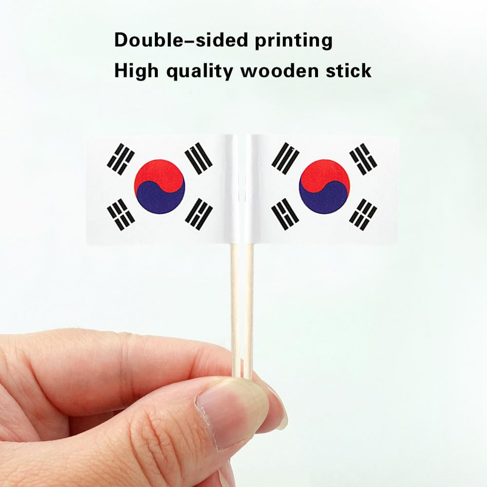 mflagperft South Korea flag cocktail picks for stylish drinks