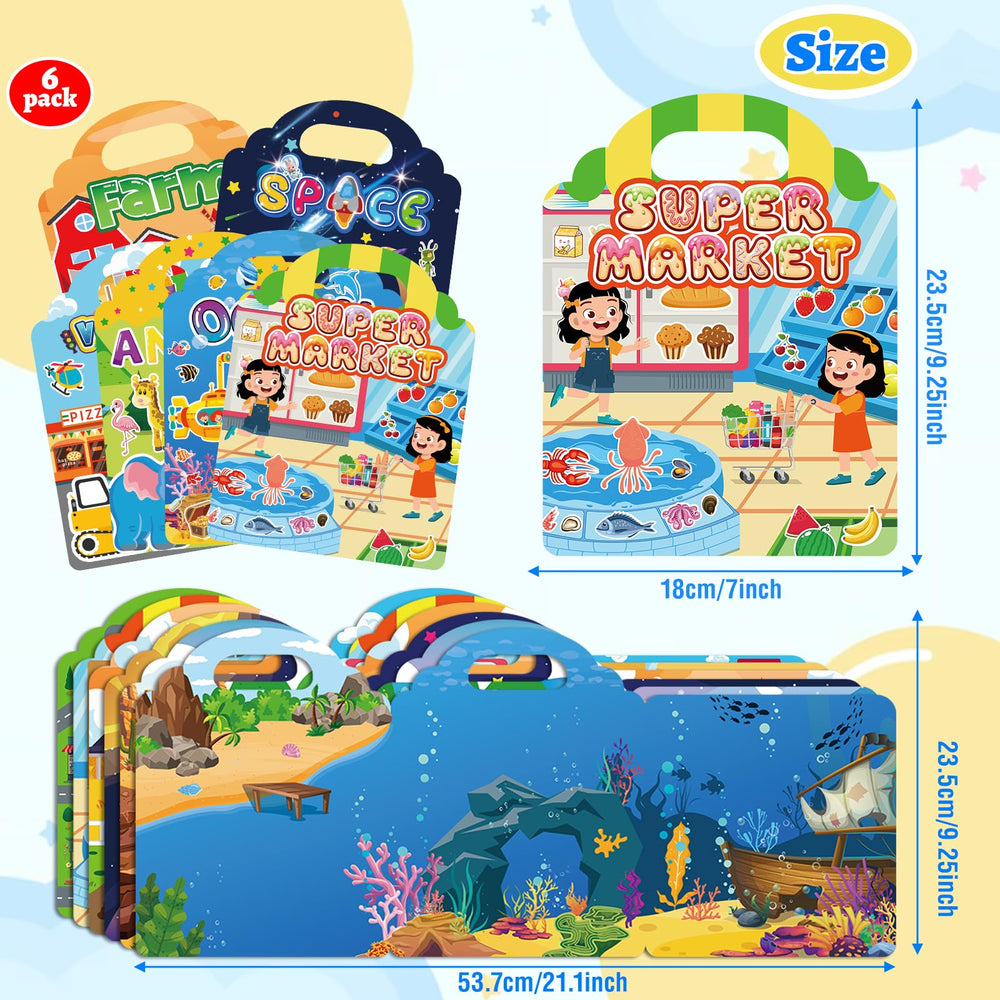 Mfmiudole jelly reusable sticker book space theme sparks curiosity and counting