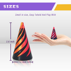 MFUERSTIC spiral cone fidget toy close-up—tactile motion and calm focus.