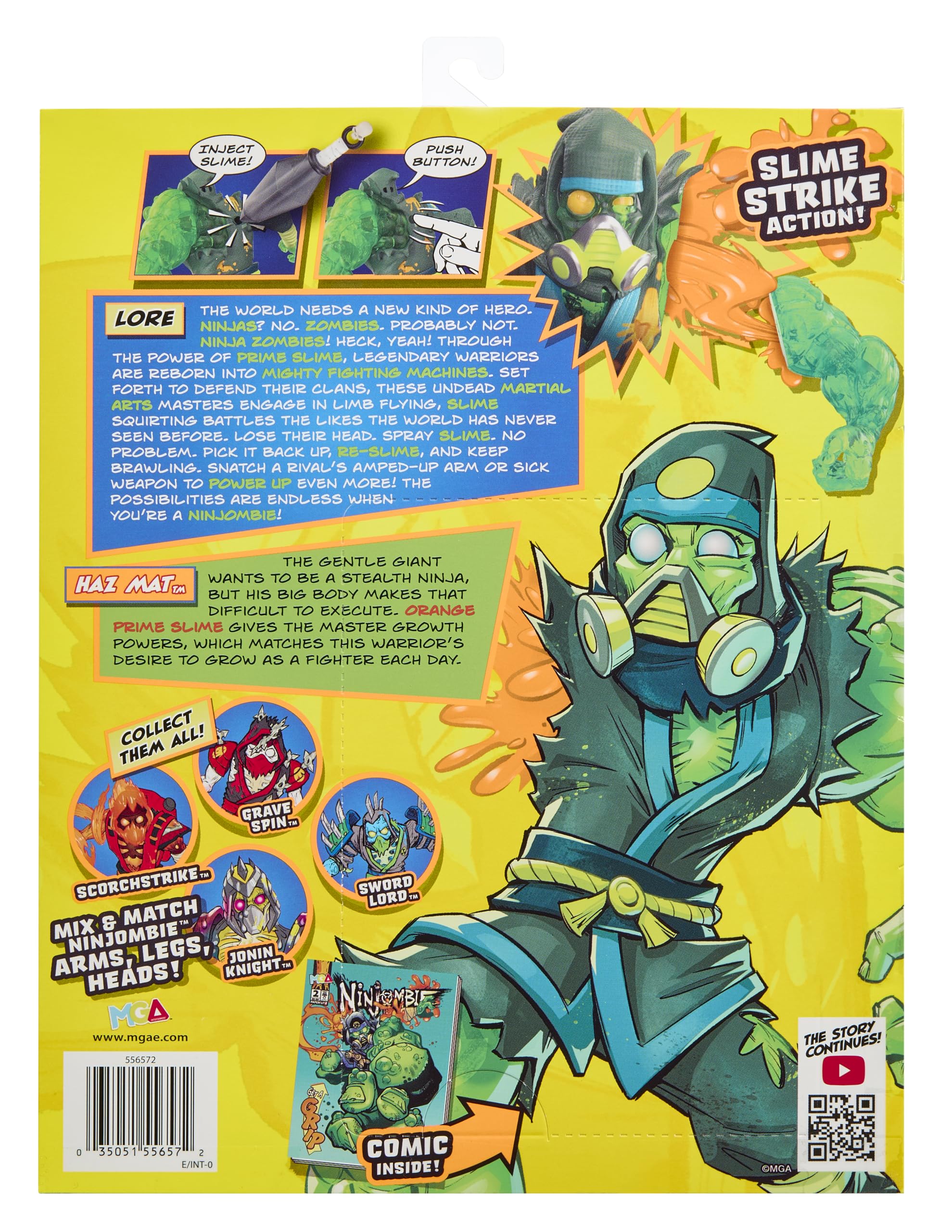 MGA Ninjombie battle set supports collect-and-battle play with friends.