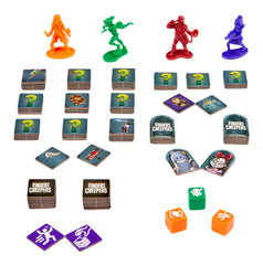 MGA Finders Creepers reference cards and rulebook aiding quick learning.