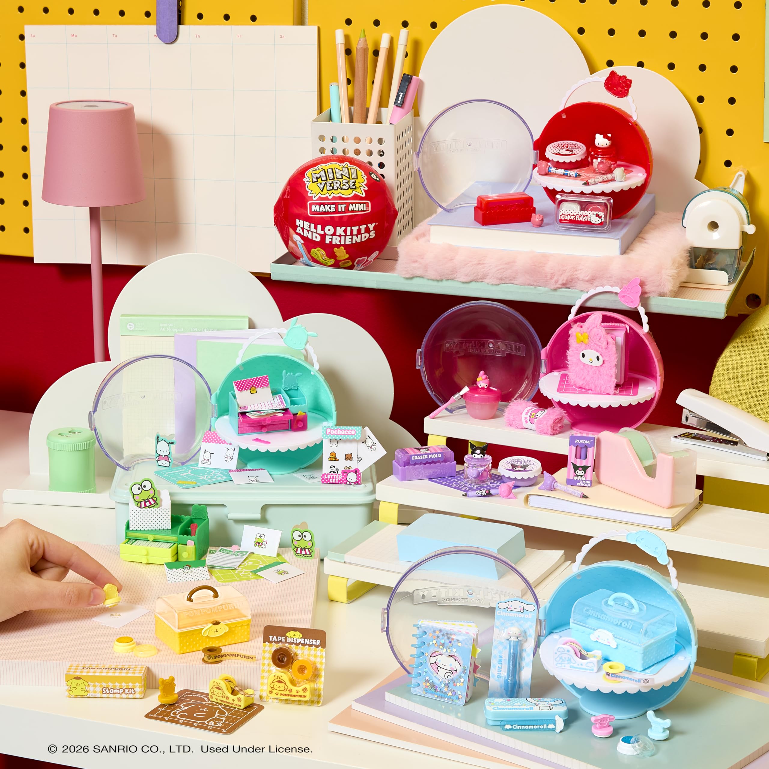 Instruction card guides simple assembly to complete your mini collectible set.