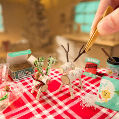 MGA's Miniverse Make It Mini Holiday components for realistic mini snacks