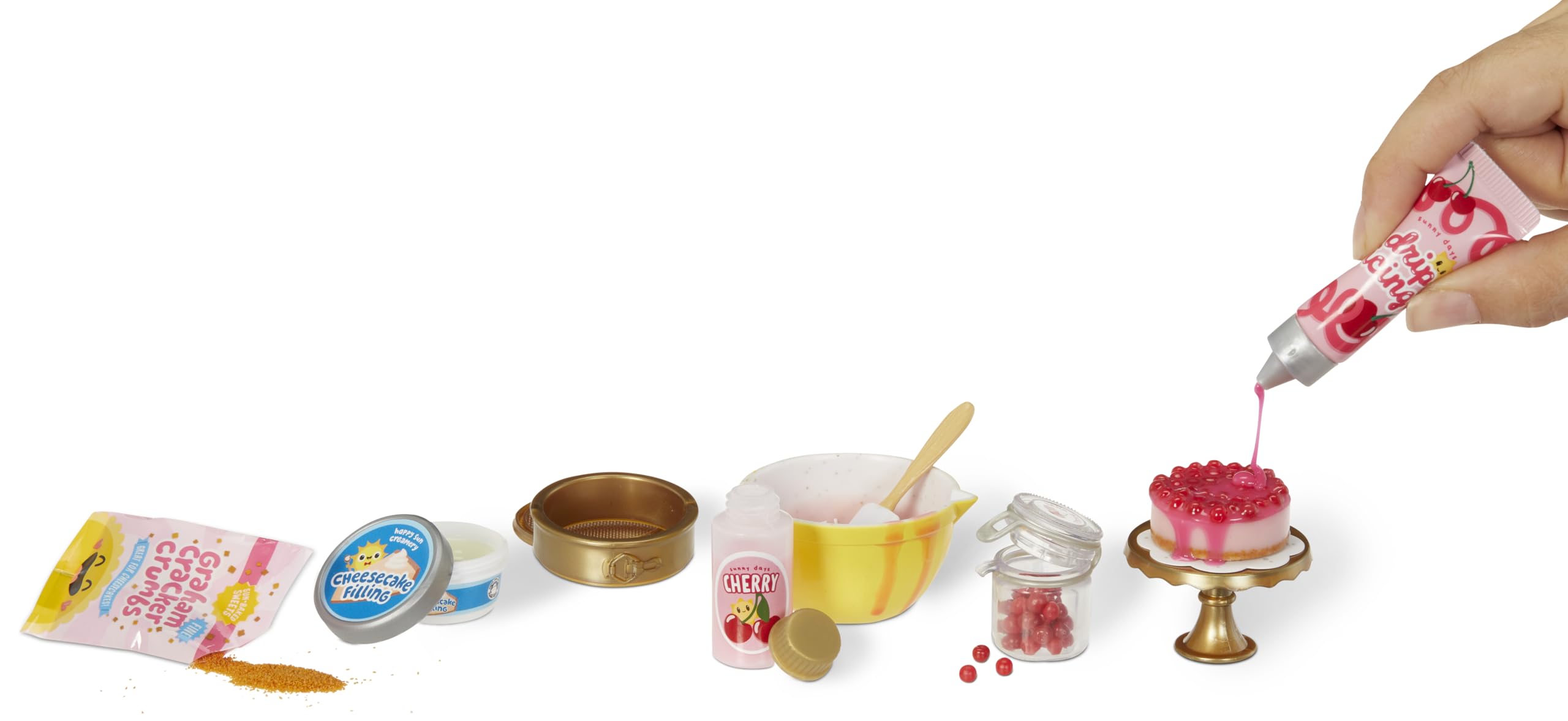 MGA's Miniverse Make It Mini ingredients set featuring mini kitchen tools for imaginative play.