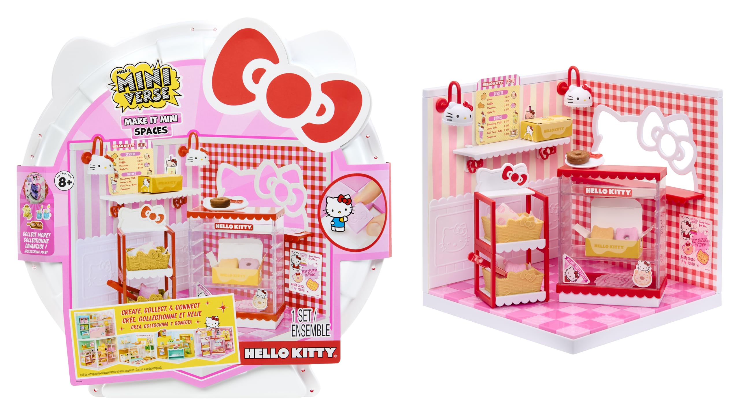 MGA's Miniverse Hello Kitty wall panels for customizable mini rooms and playful scenes