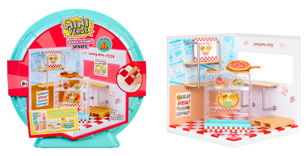 MGA's Miniverse Make It Mini Spaces Pizza Shop pack for colorful mini display setups