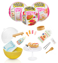 MGA's Miniverse Make It Mini Sushi unbox reveals tiny collectibles for display.
