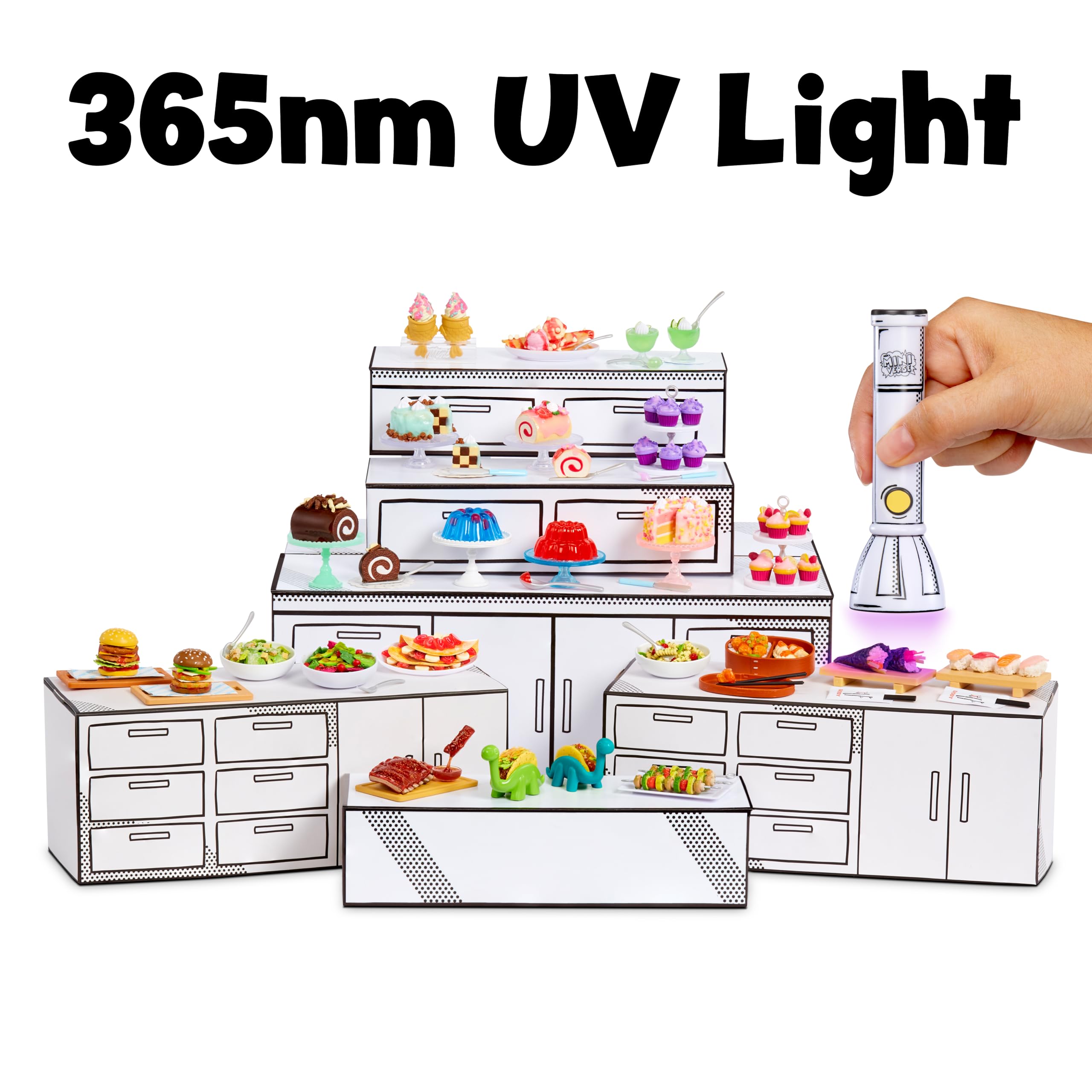 MGA's Miniverse Make It Mini UV Light battery compartment with easy power access