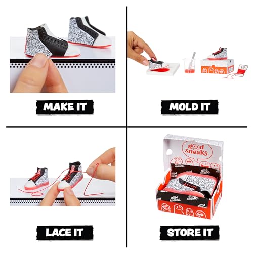 Unboxing the MGA Miniverse mystery capsule reveals a mini sneaker for display and collection.