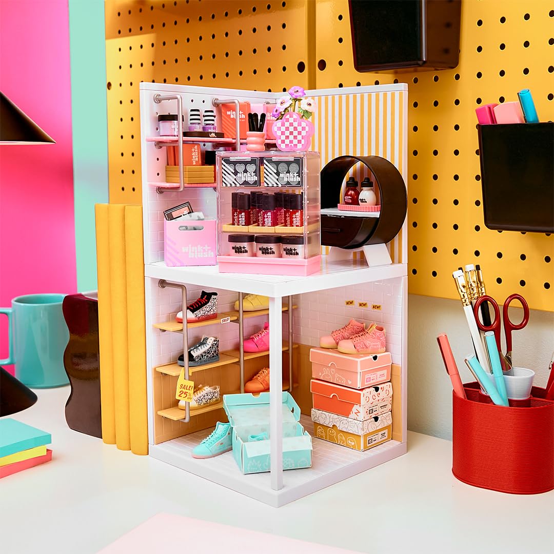 MGA's Miniverse Pizza Shop floor panel provides sturdy base for mini layouts.