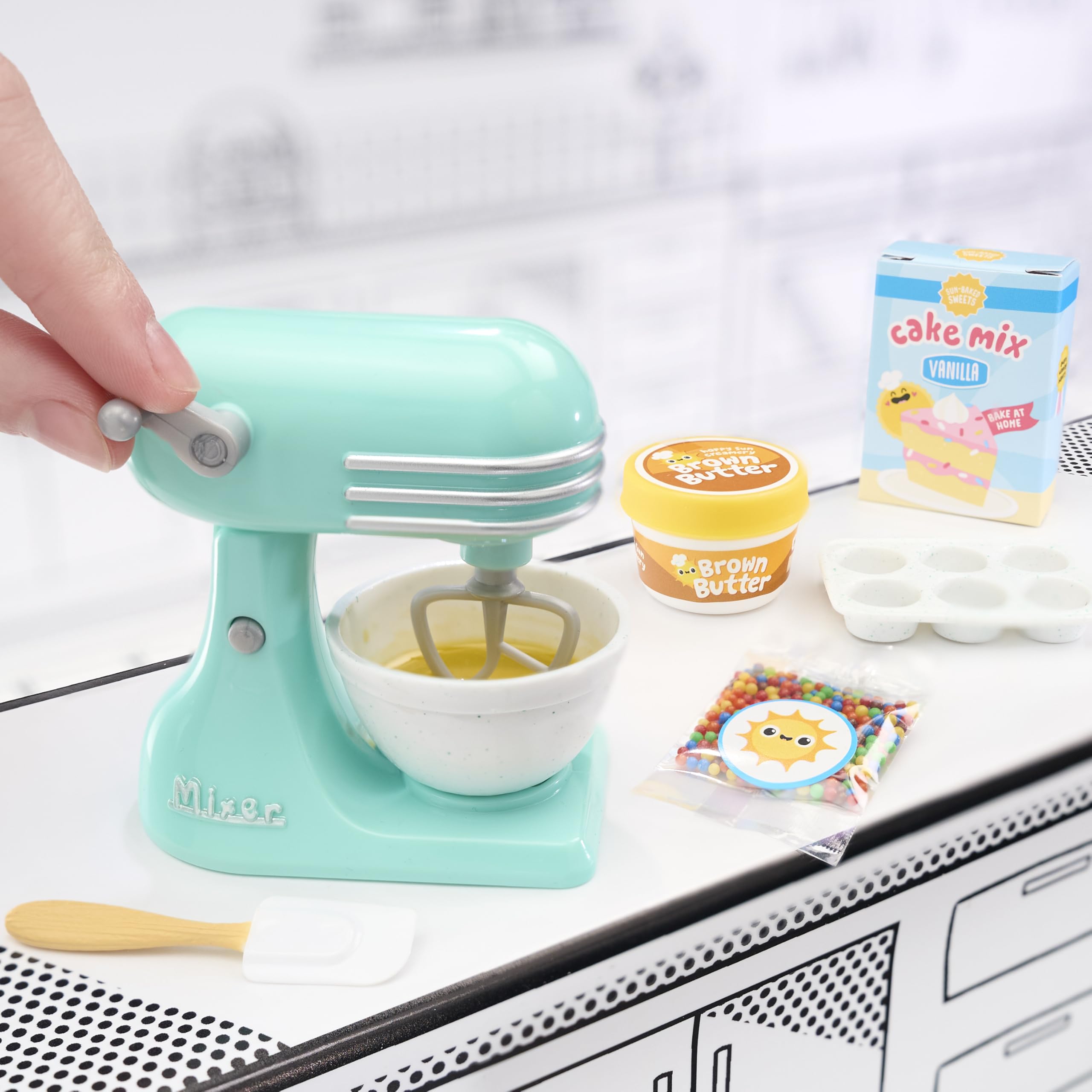 MGA's Miniverse snow cone machine purple for display ready mini desserts