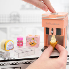 MGA's Miniverse stand mixer cream for realistic mixing in DIY projects