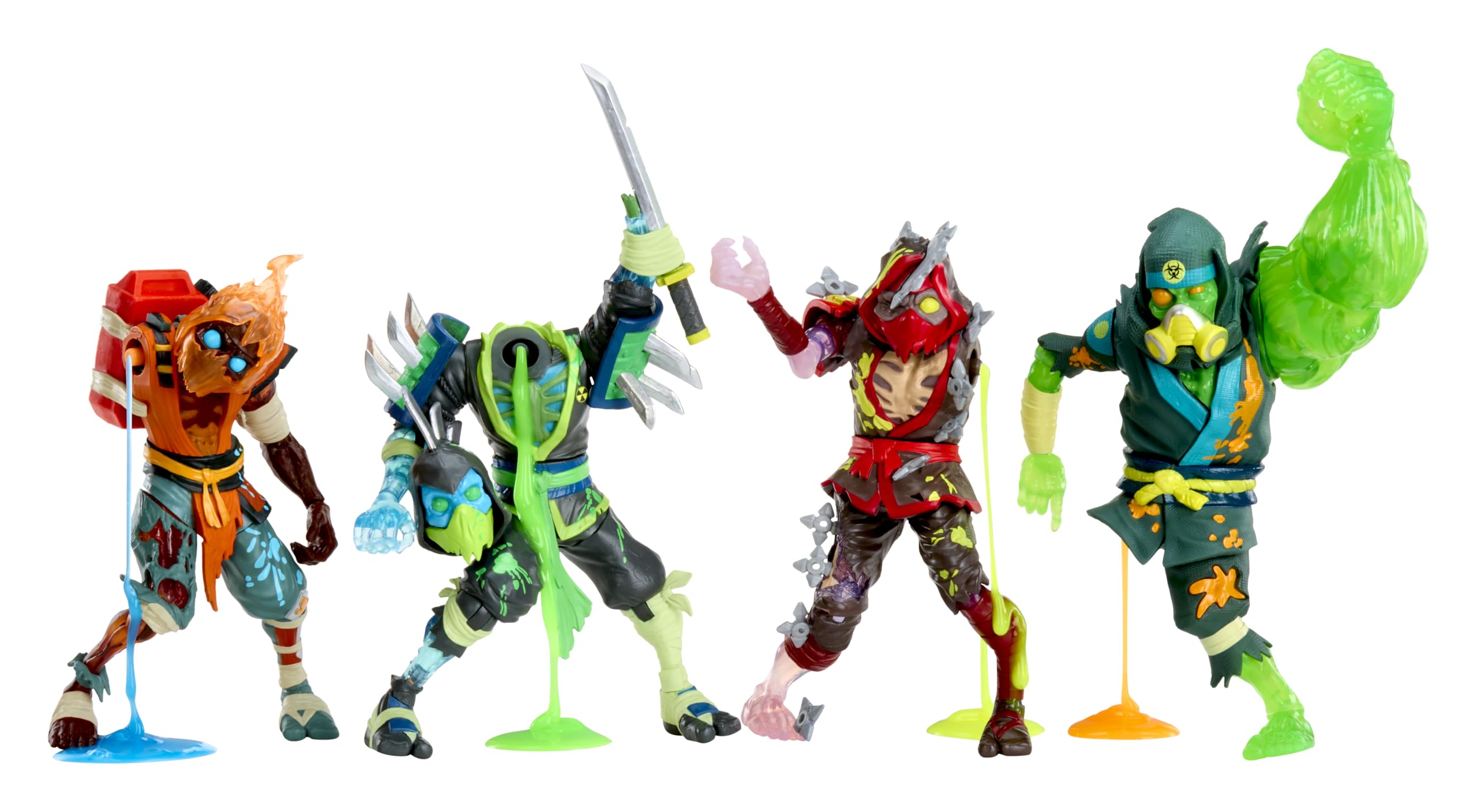 Ninjombie Scorchstrike in action delivers tactile slime effects.