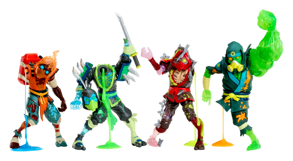 Ninjombie Scorchstrike in action delivers tactile slime effects.