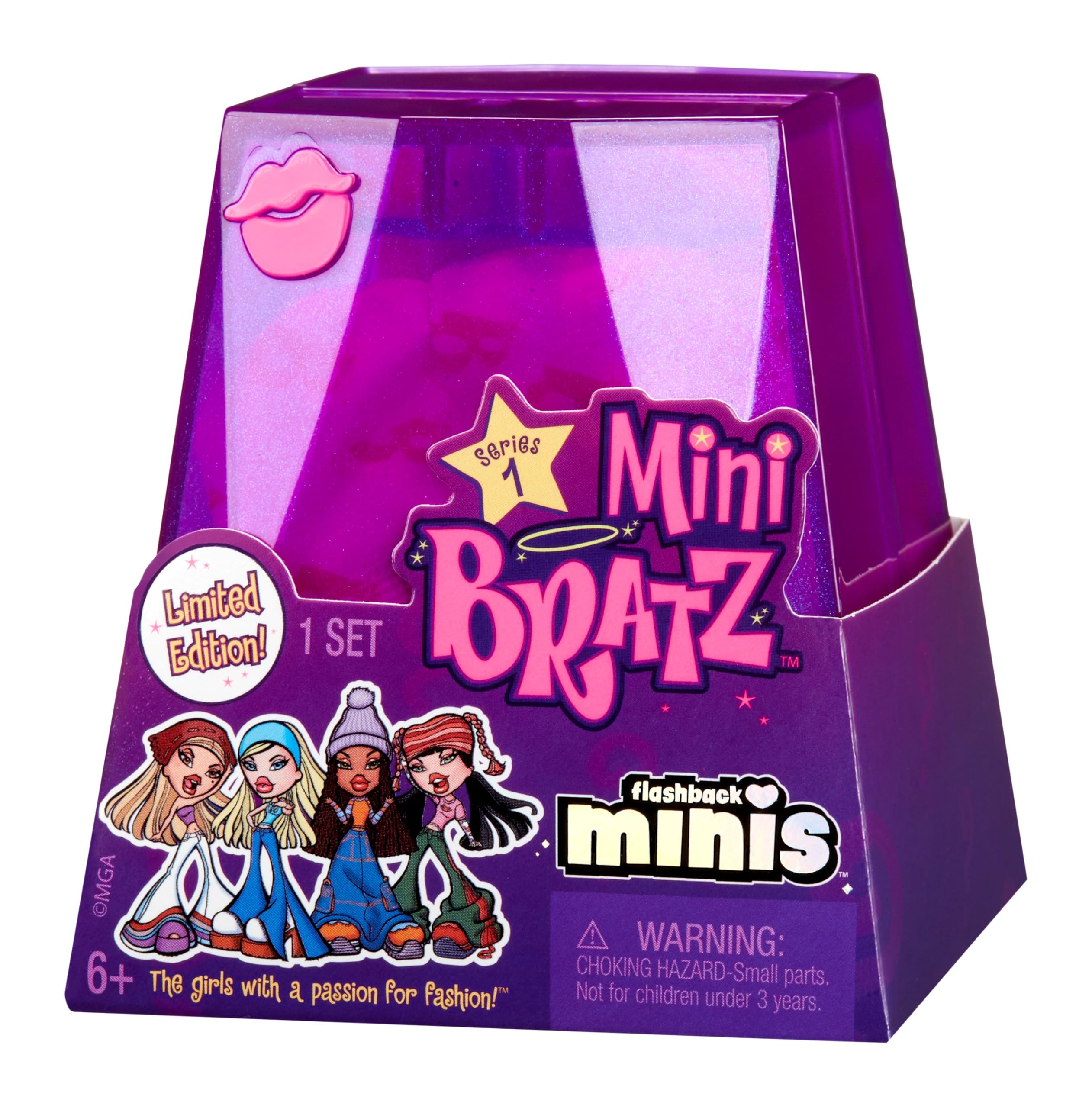 MGA's Miniverse Bratz Minis two-pack in a display-ready capsule for easy shelving.