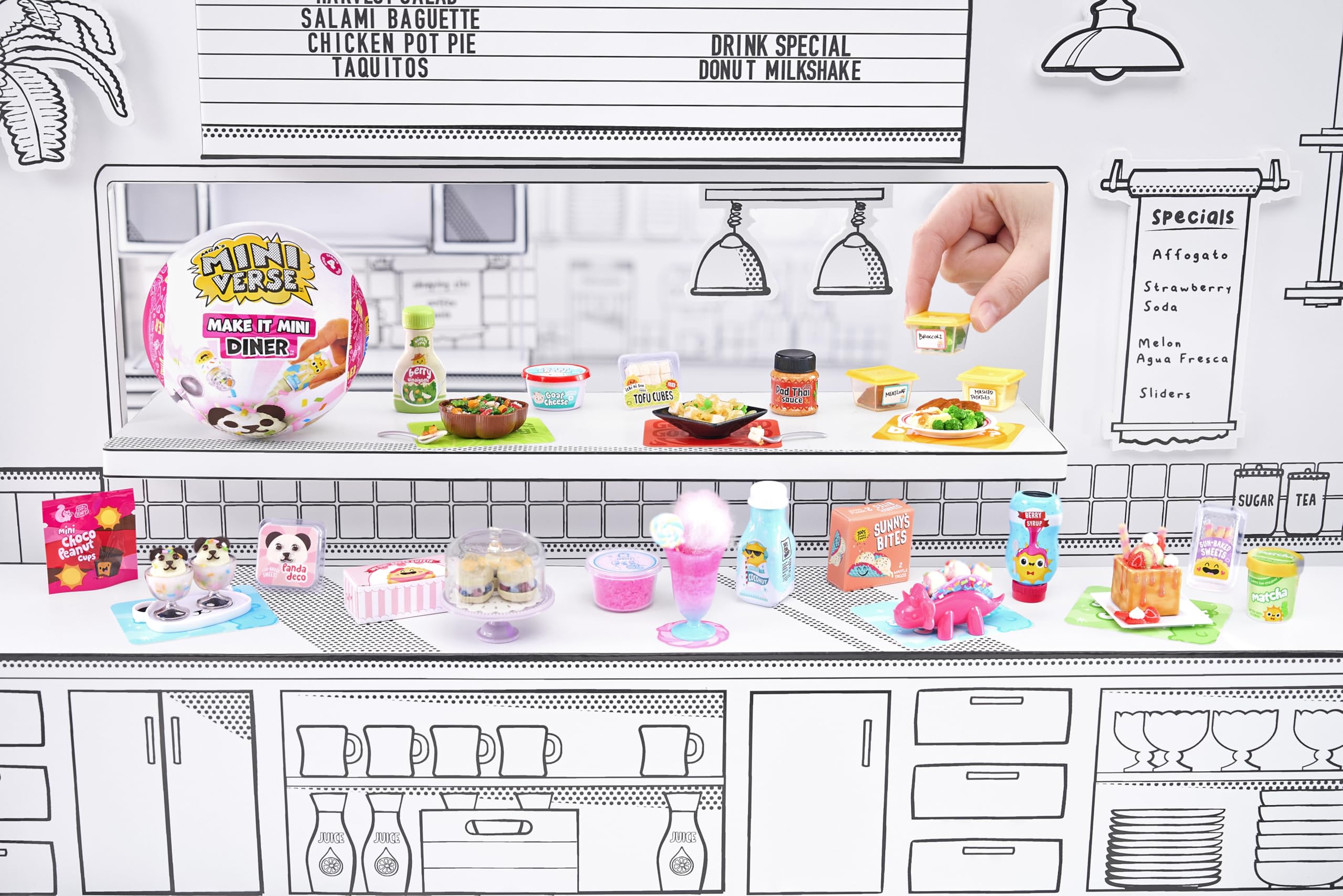 MGA's Miniverse mini ingredients and accessories pack highlighting DIY display potential