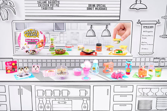 MGA's Miniverse mini ingredients and accessories pack highlighting DIY display potential