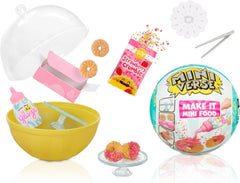 MGA's Miniverse Make It Mini Food Series 3 unboxing ball with surprise mini accessories for crafting