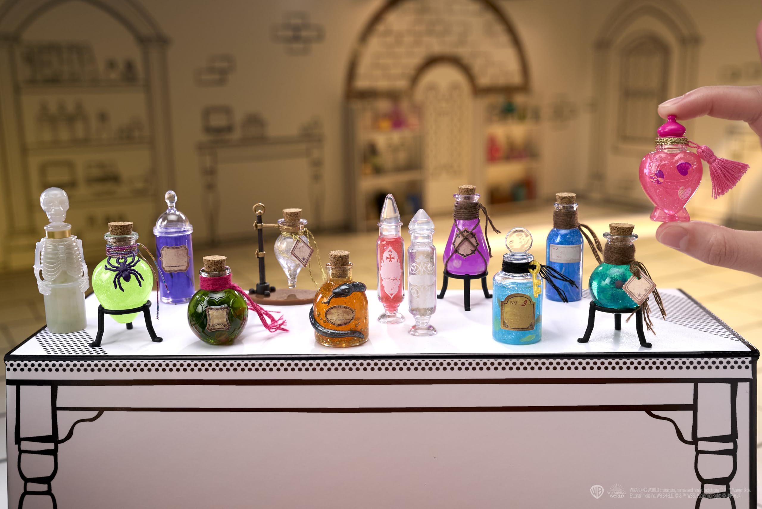 MGA's Miniverse potion display table base for showcasing your collection.