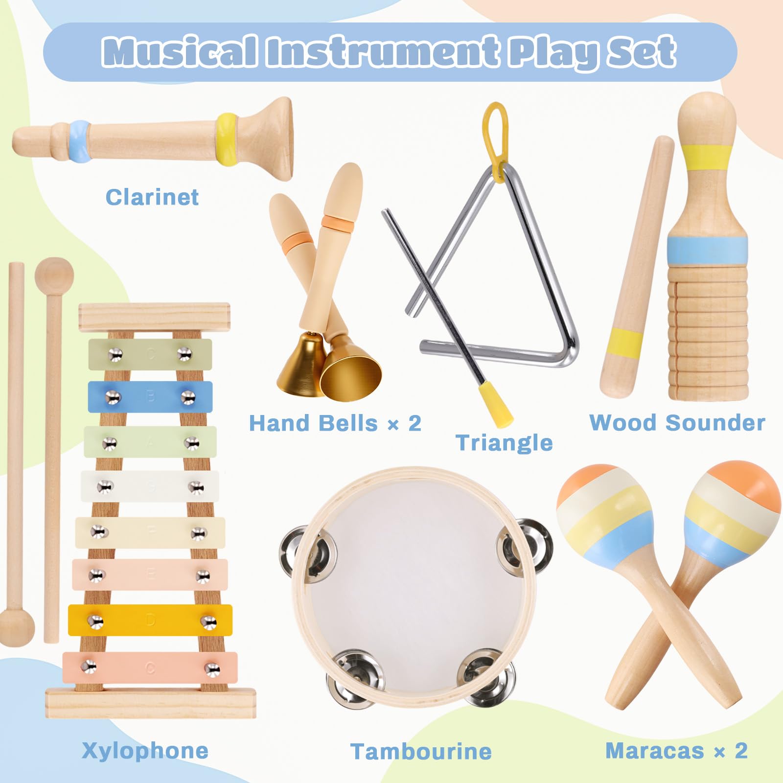 MGparty tambourine enhances beat keeping and hand-eye coordination through interactive play.