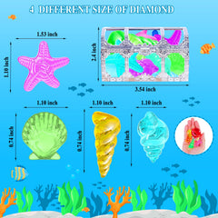 MGparty diving gems blue gem glows brightly for easy underwater finding.