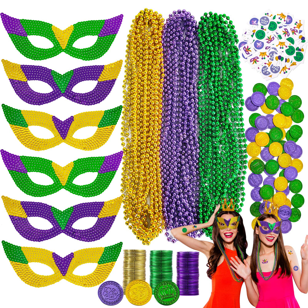 MGparty Mardi Gras masks with sequins for vibrant party styling and photo-ready looks.
