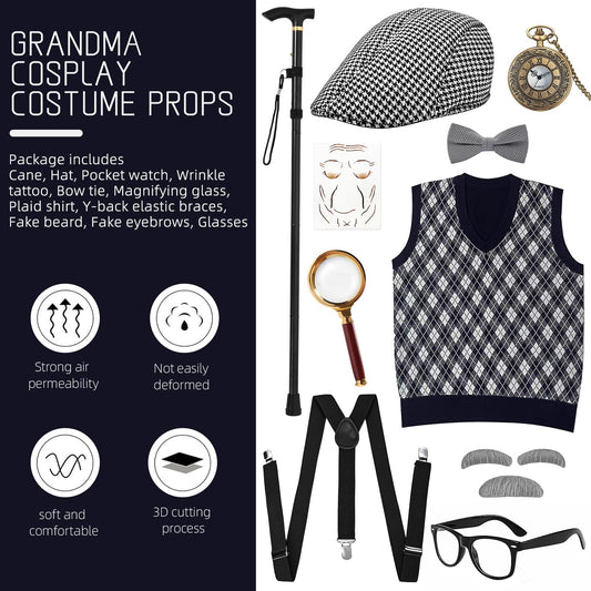 MGparty old man hat prop adds authentic vintage flair to costumes