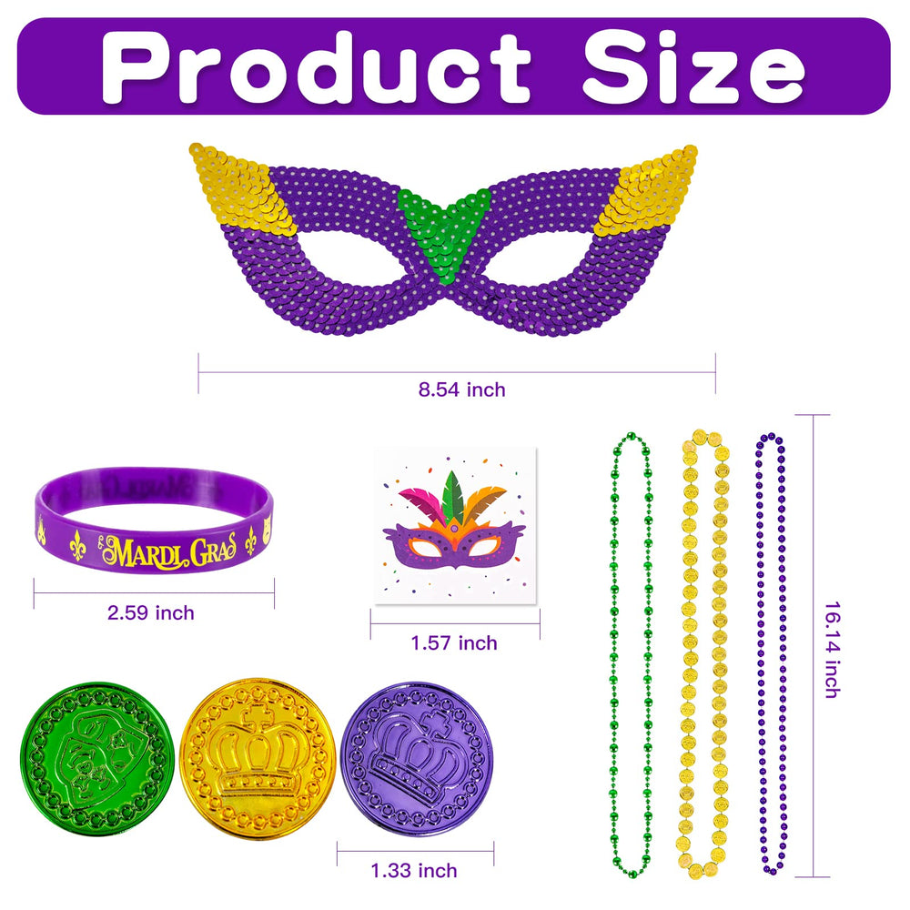 MGparty rubber bracelets 9-pack quick costume accents for guests