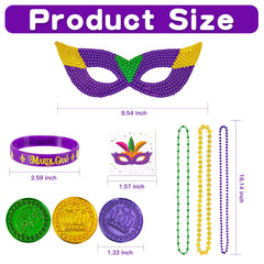 MGparty rubber bracelets 9-pack quick costume accents for guests