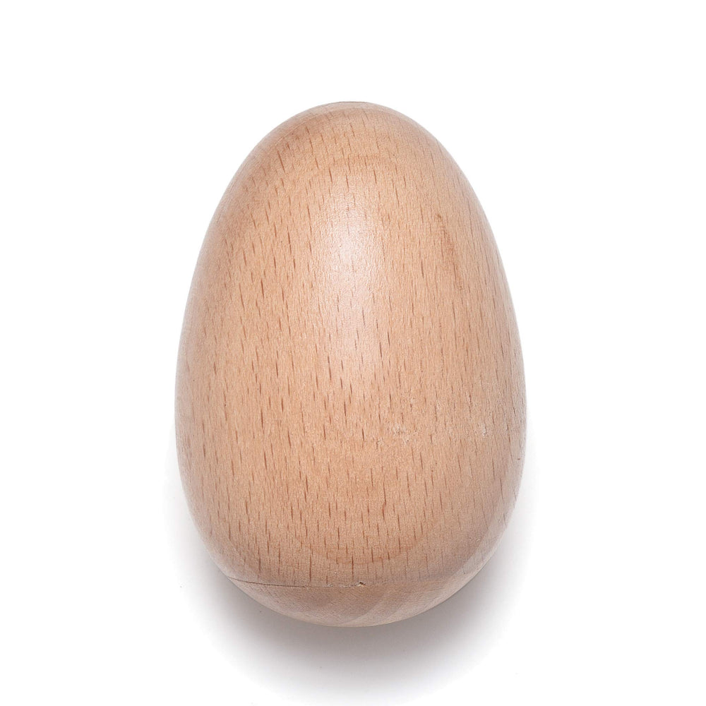 MGTECH natural finish egg shakers for kids to explore rhythm safely and enjoyably.